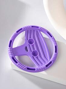 1pc Baby Steering Wheel Shaped Silicone Teethers, Chewable Toy And Teething Aid - Purple - View 4