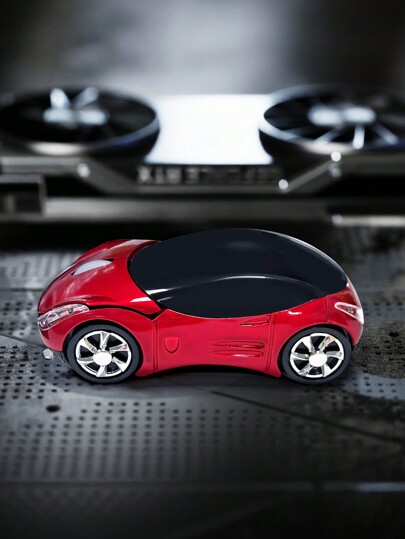 Battery Powered Car-Shaped Wireless Mouse Suitable For Tablets, Laptops, Office Use, Gaming, Quiet USB 2.4G Receiver Wireless Mouse