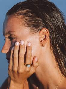 1-5 Pairs Of 8MM Gold Huggie Hoop Earrings For Women Men Small Hoop Earrings Cartilage Helix Daith Tragus Ear Piercing Hoop Earrings 6mm 7mm 8mm 9mm 10mm - Yellow Gold - View 5