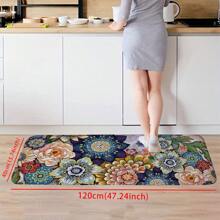 1入組現代簡約款安全防滑不吸水迅速乾燥的廚房墊,適用於廚房水槽、入口門口防滑疲勞防止地墊,可機洗易清潔 - 彩色 - 查看 2