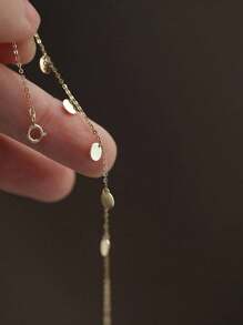 銀盤裝飾，925純銀手鍊，假日首選 - 金黃色 - 查看 4