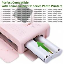 墨盒照片纸套装适用于佳能 Selphy CP900 CP910 CP1200 CP1300 照片打印机 KP-108IN - 杏色 - 查看 2