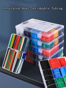 127/140/164/280/328/530/560/800pcs/Set PE Insulation Heat Shrink Tubing Assortment Kit, Suitable For Industrial Electrical Household Wire Insulation Protection Set