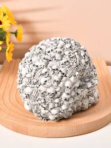 1个树脂骷髅头造型螺丝头工艺品，个性化装饰品，适用于家居办公室装饰 - 彩色 - 查看 5