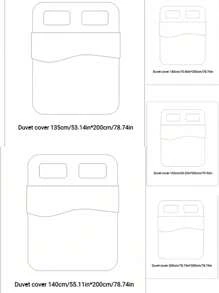 簡約風格格子圖案被套 - 彩色 - 查看 4