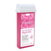 Kit 2 Hot Wax For Hair Removal Depilflax Roll-On Depilatory Waxing Refill - 粉紅色的 - 查看 2