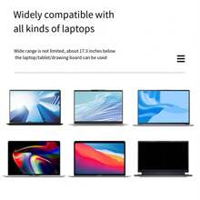 1pc Portable Home Office Tablet Table Stand, Adjustable Height Laptop Stand Aluminum Laptop Stand - Black - View 6