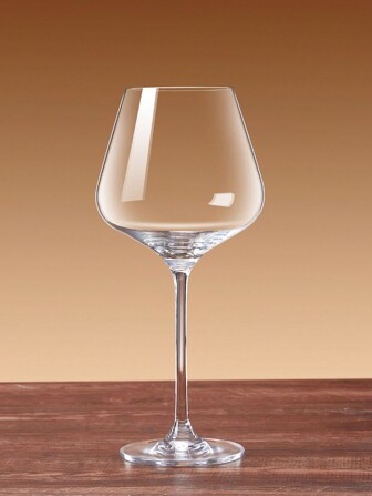 1pc Simple And Fashionable Burgundy Wine Glass 500ml