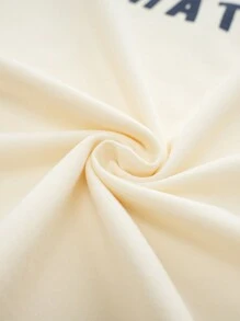 2件套女士撞色字母印花圆领插肩长袖上衣和格子裤家居服睡衣套装，两件套，秋冬服装