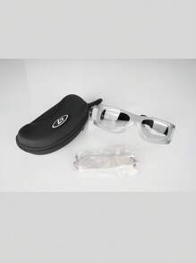 OBAOLAY One Multi-Color Soft Nose Bracket Volleyball Glasses Waterproof Sports Football Glasses - Grey - View 1