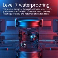 M20 无线耳机 5.2 无线 TWS 耳塞 运动迷你耳机 无线耳机 防噪音入耳式设计 LED 数字显示 语音控制 带麦克风无线耳机 - 黑色 - 查看 6