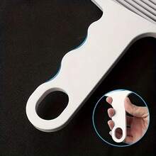 1把專業男士理髮扁平推剪梳,專業理髮沙龍美髮師特殊水平刮邊梳,男性精確定位梳,家庭實用方便工具 - 白色 - 查看 7