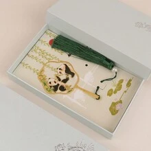 1入組中式熊貓和竹設計流蘇金屬書籤,是給留學生或老師的理想禮物 - 彩色 - 查看 8