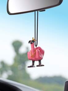 1入組霸氣鴨子汽車裝飾,汽車中控臺墨鏡鴨裝飾,汽車內飾,卡通汽車裝飾 - 彩色 - 查看 3