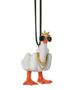 1入組霸氣鴨子汽車裝飾,汽車中控臺墨鏡鴨裝飾,汽車內飾,卡通汽車裝飾 - 彩色 - 查看 7