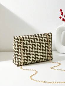 彩色編织布時尚萬用小方包 - 綠色 - 查看 3