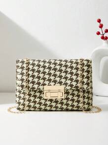 彩色編织布時尚萬用小方包 - 綠色 - 查看 1