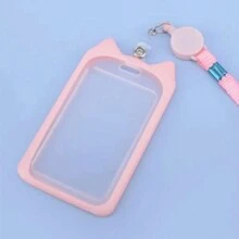 Badge Holder & Accessories - 粉紅色小貓 - 查看 3