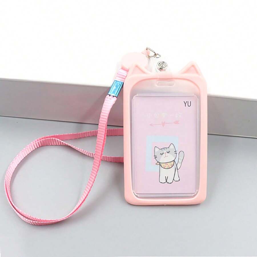 Badge Holder & Accessories - 粉紅色小貓 - 查看 1