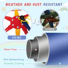 Outdoor Geometric Dome Climber With Climbing Cargo Net, Dome Climber Play Center - Multicolor - View 4