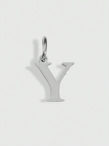1pc Stainless Steel Initial Pendant Letter Pendant Men's And Women's Key Pendant Accessories Necklace Earrings Pendant Pendant