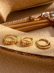 1個極簡歐美風不鏽鋼素面戒指