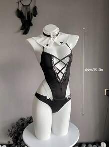 Maid Role Play Costume Set For Women (Socks Not Included) - Black - View 8