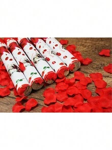Lanzador petalos rosas confeti petalos san valentin boda novios - Rojo - Ver 4