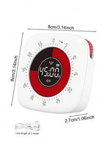 Visual Timer Simple Silent Kitchen Baking Cooking Time Manager - Multicolor - View 5