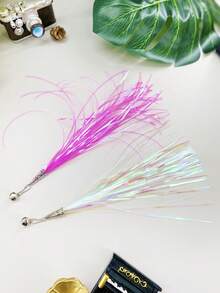 1 個彩色撥浪鼓紙替換頭適用於貓玩具,新款貓玩具,貓替換頭,新貓玩具 - 白色 - 查看 2