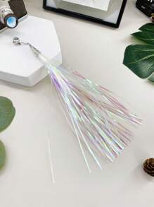 1 個彩色撥浪鼓紙替換頭適用於貓玩具,新款貓玩具,貓替換頭,新貓玩具 - 白色 - 查看 1