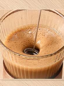 1pc Portable Detachable Minimalist Style Electric Battery Powered Milk Frother, Egg Beater - Multicolor - View 4