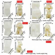 3d Silicone Mold For Golden Retriever, Teddy Bear, Poodle, Labrador Candle Making, Aroma Decoration, Resin Art Craft Model, Creative Pet Diy Gift Tool