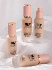 PINK KEY Base De Maquillaje Líquido Profesional Alta Cobertura Antiporos Sin Sensación Grasa - TONO 3 - Ver 5