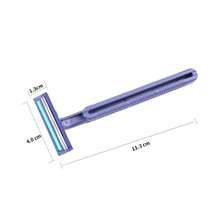 10pcs Disposable Shaving Razor Double Layer Stainless Steel Blade For Hotel Or Salon Use - Multicolor - View 5