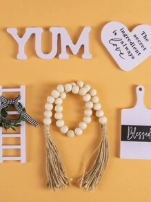 Simple Farmhouse Style Home Family Set, Layered Tray Decoration Pvc Crafts Home Tabletop Ornament 1 Set - Multicolor - View 3