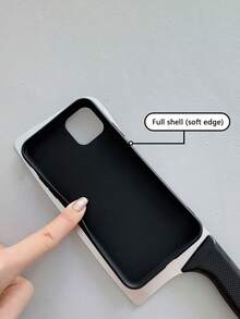Pancoat Gold & Black Cleaver Knife Shaped Phone Case Compatible With Iphone - Black - View 5