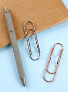 1 件金屬鬥牛犬夾,適合辦公室、筆記本標籤、文件夾整理學校用品 - 銀色 - 查看 6