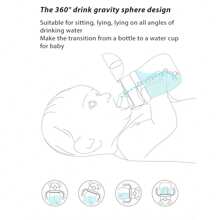250ml Cartoon Character Printed Baby/Children Drinking Bottle Fun Water Cup With Straw - Royal Blue - View 4