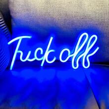 1pc Neon Sign Light - Fuckoff, 13.7x5.8in (About 35x14.8cm), Usb/Battery Powered Led Neon Light, Pink Wall Decor For Bedroom, Room, Valentine's Day Party, Birthday, Wedding, Home, Christmas Decoration - Multicolor - View 7