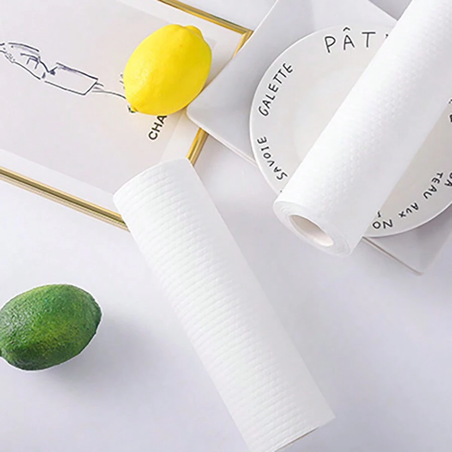 1 件一次性清潔布不沾油廚房紙,可重複使用,乾濕使用,洗碗,油污清潔 - 白色 - 查看 1