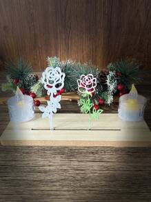 1個手工製作的哥德風格卡紙切割刀模具,附有玫瑰,設計,自製卡紙用 - 玫瑰花 - 查看 4