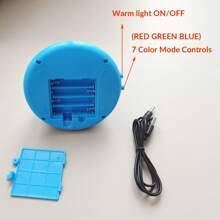 1 Pieza Lámpara De Proyección De Estrellas Con Forma De Nave Espacial Con 8 Modos De Color, Uso Dual Usb O Batería - Multicolor - Ver 9