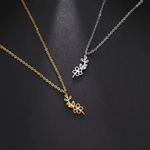 1pc Stainless Steel Birth Month Flower Necklace For Women, Snowdrop Daisy Rose Pendant Neck Chains,Fashionable Jewelry Gifts Valentines