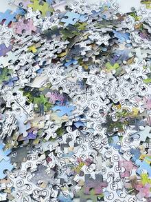 1box 1000pcs High Hardness Paper Jigsaw Puzzle, Colorful Rectangle With Mediterranean Theme Picture, For Adults Therapy, Stress Reliever, Collection - Mediterranean - View 7
