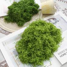 25克50克100克仿真苔蘚、草皮、白色頭髮苔蘚、人造苔蘚、微型景觀佈局、草坪、盆景和植物鋪路用於造景 - 綠色 - 查看 11