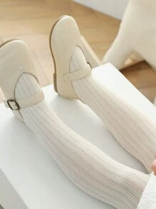 1pc Girls' Ripped Tights