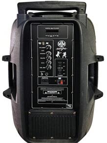 Bocina Bafle 15 Pulgadas Recargable Con Luz Led KSR 10,000W - Negro - Ver 6