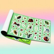 1 6-trang Hình dán Sách Của Hình dán , Theo chủ đề động vật Giáo dục DIY Tự dính Viết tháu Hình dán Món quà - Nhiều màu - Xem 3