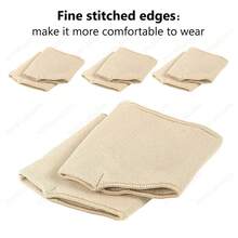 1pair Soft Gel Forefoot Cushion Pads Sweat Absorbing Half Socks In Half Size For Anti-Friction - Apricot - View 4